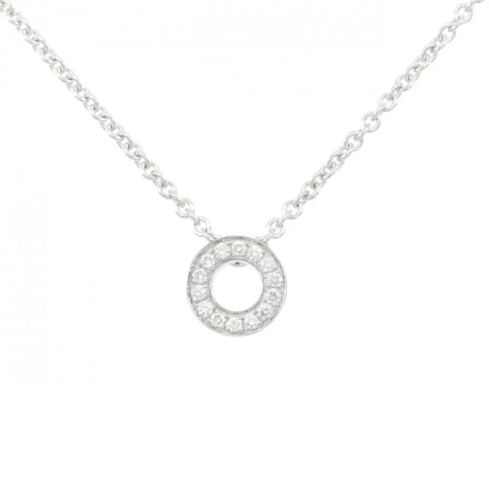 Hermes Au750 White Gold Diamond Necklace
